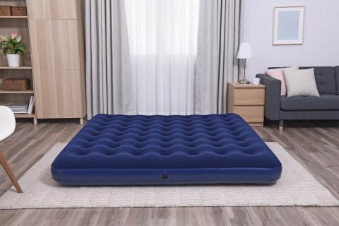 Dmuchany Materac do spania King 2-osobowy flokowany BESTWAY 203x183x22cm + Zestaw naprawczy Dmuchany Materac do spania King 2-osobowy flokowany BESTWAY 203x183x22cm + Zestaw naprawczy