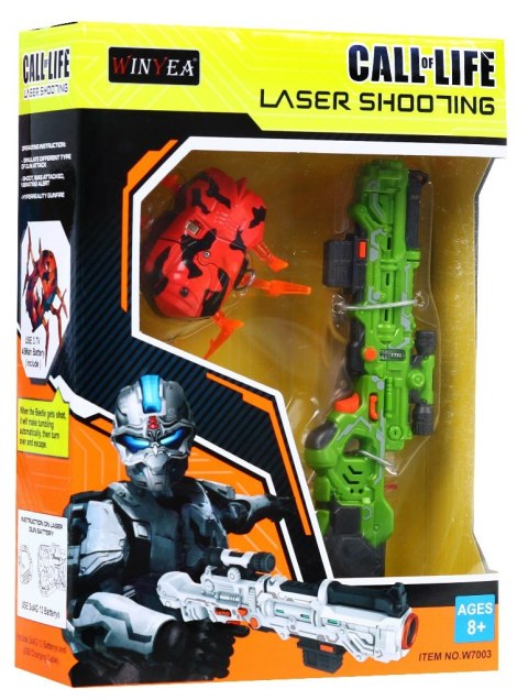 Mini Karabin Nanorobot Pomarańczowy