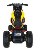 Motor Future na akumulator dla dzieci Żółty + Panel audio + Wolny Start + Koła EVA