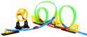 Tor wyścigowy dla dzieci 3+ Ruchoma obręcz + 2 Autka LED + 3 Pętle 360 Dla Autek