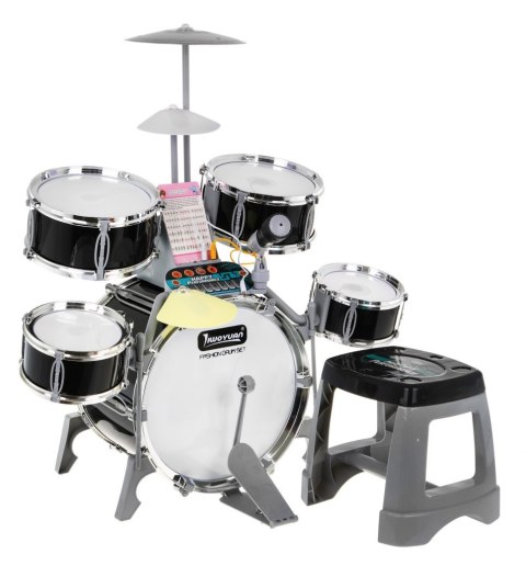 Zestaw muzyczny Perkusja + Keyboard + Mikrofon dla dzieci 3+ Podświetlane bębny Zestaw muzyczny Perkusja + Keyboard + Mikrofon dla dzieci 3+ Podświetlane bębny