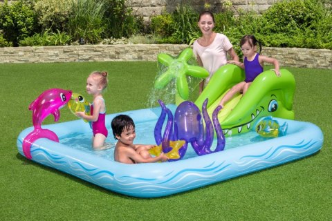 Plac zabaw do ogrodu Fantastyczne Akwarium 239x206x86 BESTWAY + Zjeżdżalnia + Dmuchane zabawki Plac zabaw do ogrodu Fantastyczne Akwarium 239x206x86 BESTWAY + Zjeżdżalnia + Dmuchane zabawki