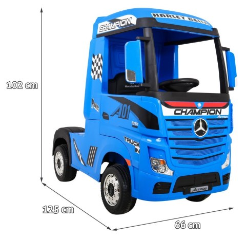 Pojazd Mercedes Benz Actros Niebieski