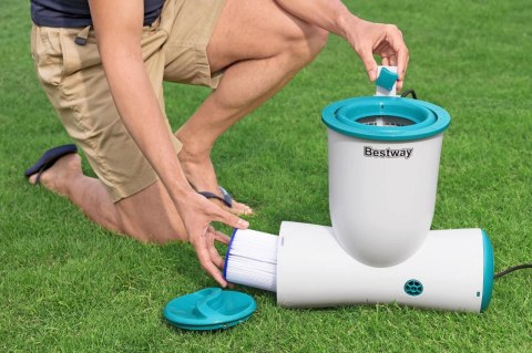 Filtrująca Pompa basenowa ze Skimmerem Skimatic FlowClear 2574l/h BESTWAY + Filtr wymienny