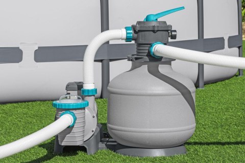 Piaskowa Pompa Filtrująca do basenów BESTWAY 11355 l + Złączki + Węże Piaskowa Pompa Filtrująca do basenów BESTWAY 11355 l + Złączki + Węże