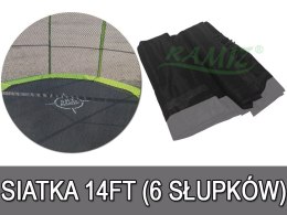 Siatka do Trampoliny 14FT - 6 pól Szary