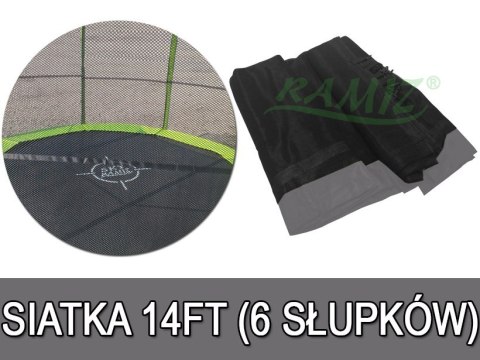 Siatka do Trampoliny 14FT - 6 pól Szary