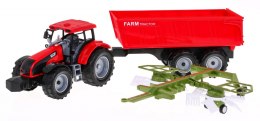 Traktor do przewracania siana z wywrotką dla dzieci 3+ Ruchome elementy + Napęd friction