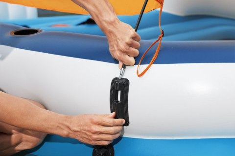 Duża Wyspa do pływania 6-osobowa BESTWAY 373x264x73cm + Daszek + Torba termiczna + Siateczkowe dno + Oparcia