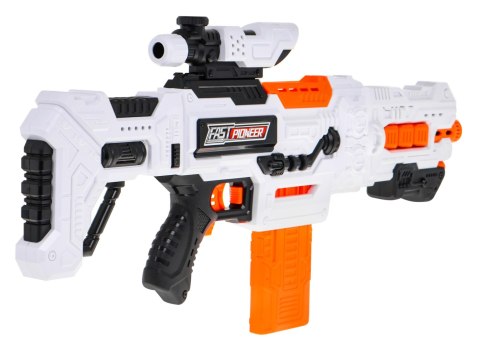 Duży karabin dla dzieci 8+ Akcesoria + 48 miękkich pocisków Zabawkowa broń Fast Pioneer Duży karabin dla dzieci 8+ Akcesoria + 48 miękkich pocisków Zabawkowa broń Fast Pioneer