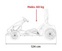 Gokart Fast 3 Drift na akumulator dla dzieci Biały + Funkcja driftu + Silniki 2x150W + Radio LED + Pasy