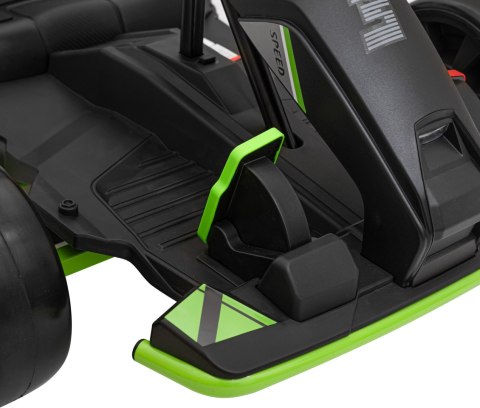 Gokart Fast 3 Drift na akumulator dla dzieci Czarny + Funkcja driftu + Silniki 2x150W + Radio LED + Pasy