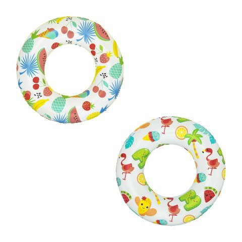 Kółko dmuchane do pływania Owoce BESTWAY 61cm Winyl + Zawór bezpieczeństwa Kółko dmuchane do pływania Owoce BESTWAY 61cm Winyl + Zawór bezpieczeństwa