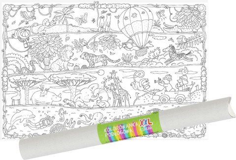 "Safari" kolorowanka podłogowa XXL plakat "Safari" kolorowanka podłogowa XXL plakat