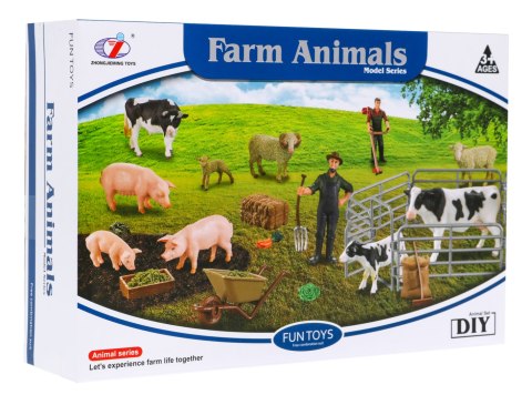 Zestaw farma z figurkami i akcesoriami dla dzieci 3+ Rolnicy + zwierzęta + sprzęt Zestaw farma z figurkami i akcesoriami dla dzieci 3+ Rolnicy + zwierzęta + sprzęt