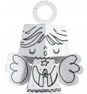 "Aniołek" kolorowanka 3D figurka + bombka choinkowa