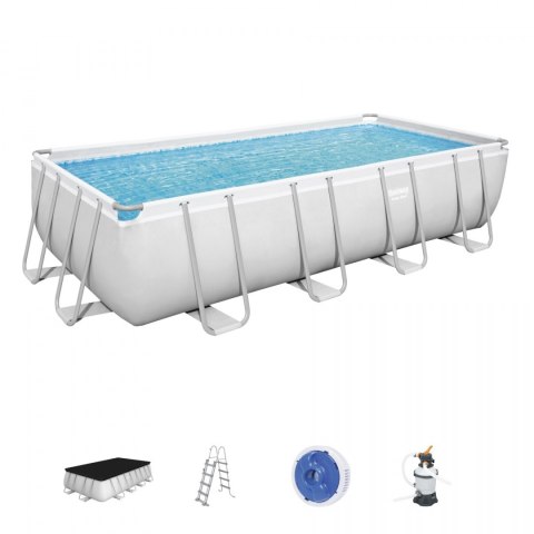 Basen stelażowy Power Steel 6w1 BESTWAY 488x244x122cm 16x8FT + Pompa piaskowa + Akcesoria Basen stelażowy Power Steel 6w1 BESTWAY 488x244x122cm 16x8FT + Pompa piaskowa + Akcesoria