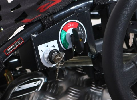 Gokart Fast Dragon na akumulator Zielony 30km/h + Silnik 1000W + Koła pompowane + Regulacja siedzenia + Pasy