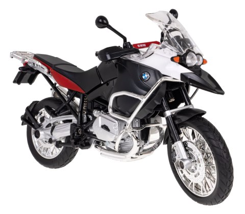 Motocykl BMW R 1200 GS biały RASTAR model 1:9 Metalowa karoseria Motocykl BMW R 1200 GS biały RASTAR model 1:9 Metalowa karoseria
