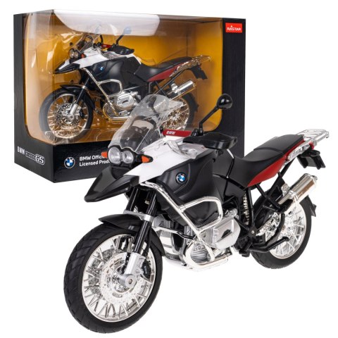 Motocykl BMW R 1200 GS biały RASTAR model 1:9 Metalowa karoseria Motocykl BMW R 1200 GS biały RASTAR model 1:9 Metalowa karoseria