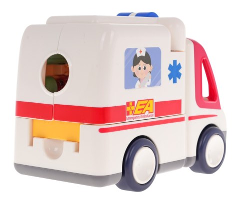 Interaktywna Karetka HOLA dla dzieci 3+ Dźwięki Światła + Ruchome elementy + 2 Tryby pracy + Akcesoria