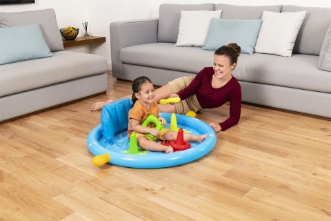 Dmuchany Brodzik Basenik z Daszkiem dla dzieci 6m+ Z Grą Układanką BESTWAY 115x89x76 Gra układanka + 3 Obręcze Dmuchany Brodzik Basenik z Daszkiem dla dzieci 6m+ Z Grą Układanką BESTWAY 115x89x76 Gra układanka + 3 Obręcze