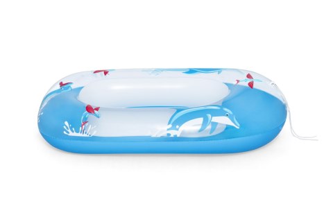 Dmuchany Ponton do pływania Delfinek dla dzieci 3+ BESTWAY 102x69cm + Dmuchane dno + Mocne uchwyty Dmuchany Ponton do pływania Delfinek dla dzieci 3+ BESTWAY 102x69cm + Dmuchane dno + Mocne uchwyty