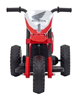 Motorek Cross Honda CRF 450R na akumulator dla dzieci Czerwony + 3 Koła + Gumowy Bieżnik + Klakson