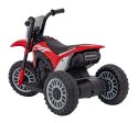 Motorek Cross Honda CRF 450R na akumulator dla dzieci Czerwony + 3 Koła + Gumowy Bieżnik + Klakson