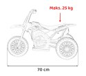 Motorek Cross Honda CRF 450R na akumulator dla dzieci Zielony + 3 Koła + Gumowy Bieżnik + Klakson