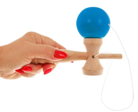 Zręcznościowa gra Kendama dla dzieci 3+ i dorosłych Drewniana zabawka + Niebieska kulka Zręcznościowa gra Kendama dla dzieci 3+ i dorosłych Drewniana zabawka + Niebieska kulka