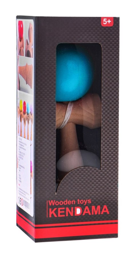 Zręcznościowa gra Kendama dla dzieci 3+ i dorosłych Drewniana zabawka + Niebieska kulka Zręcznościowa gra Kendama dla dzieci 3+ i dorosłych Drewniana zabawka + Niebieska kulka