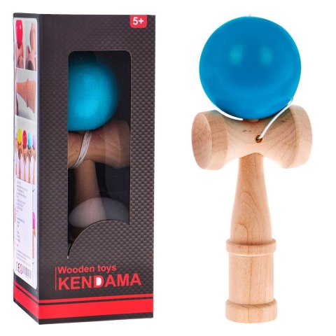 Zręcznościowa gra Kendama dla dzieci 3+ i dorosłych Drewniana zabawka + Niebieska kulka Zręcznościowa gra Kendama dla dzieci 3+ i dorosłych Drewniana zabawka + Niebieska kulka