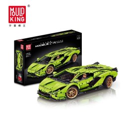 Zestaw Klocków Auto Sportowe 3819el. Zielony + Akcesoria
