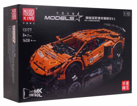 Zestaw Klocków Auto Sportowe RC 1488el. Pomarańczowe Zestaw Klocków Auto Sportowe RC 1488el. Pomarańczowe