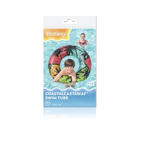 Kółko do Pływania Castaway 91cm BESTWAY Zielony Kółko do Pływania Castaway 91cm BESTWAY Zielony