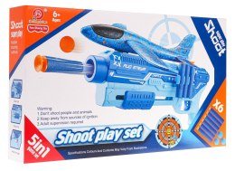 Pistolet z Wyrzutnią Samolotową 5w1 Niebieski