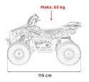 Pojazd Quad Spalinowy 49CC SIRIUS Żółty