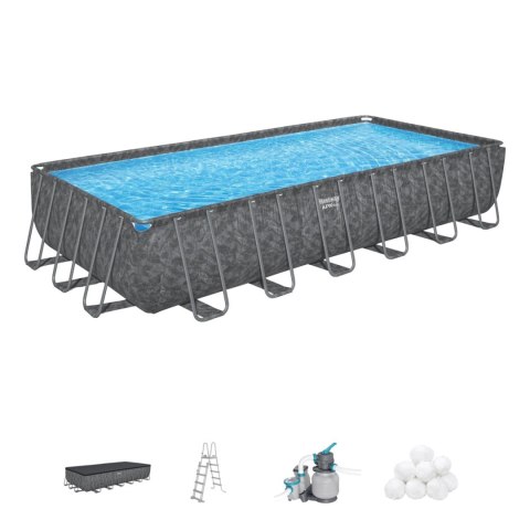 Basen Stelażowy 24FT 732x366x132cm APX 365 BESTWAY Basen Stelażowy 24FT 732x366x132cm APX 365 BESTWAY