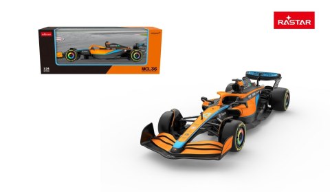 Autko Metalowe 1:24 McLaren F1 MCL36 Pomarańczowe RASTAR Autko Metalowe 1:24 McLaren F1 MCL36 Pomarańczowe RASTAR