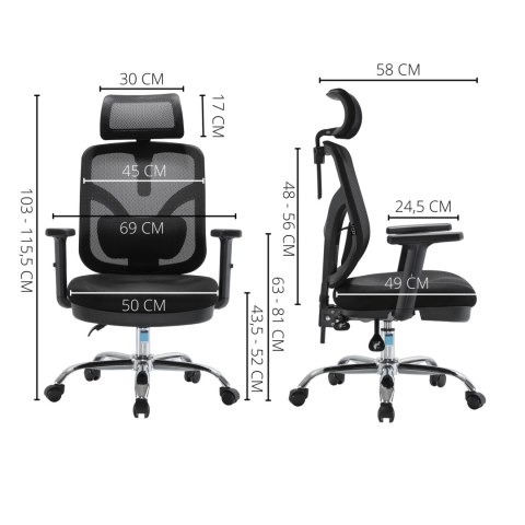 Fotel biurowy ergonomiczny ANGEL obrotowy jOkasta