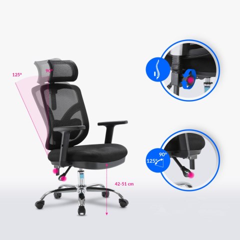 Fotel biurowy ergonomiczny ANGEL obrotowy jOkasta