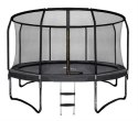 Trampolina Ogrodowa Model Exclusive 374cm/12FT Dla Dzieci Z Wzmacnianą Siatką