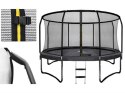 Trampolina Ogrodowa Model Exclusive 374cm/12FT Dla Dzieci Z Wzmacnianą Siatką