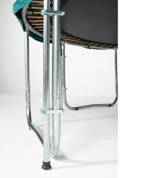 Trampolina Ogrodowa Jumpi 252cm/8FT Maxy Comfort Czarna Z Wewnętrzną Siatką