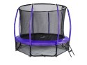 Trampolina Ogrodowa Jumpi 374cm/12FT Maxy Comfort Plus Fioletowa Z Wewnętrzną Siatką