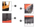 Trampolina Ogrodowa Jumpi 435cm/14FT Maxy Comfort Plus Jasno Zielona Z Wewnętrzną Siatką