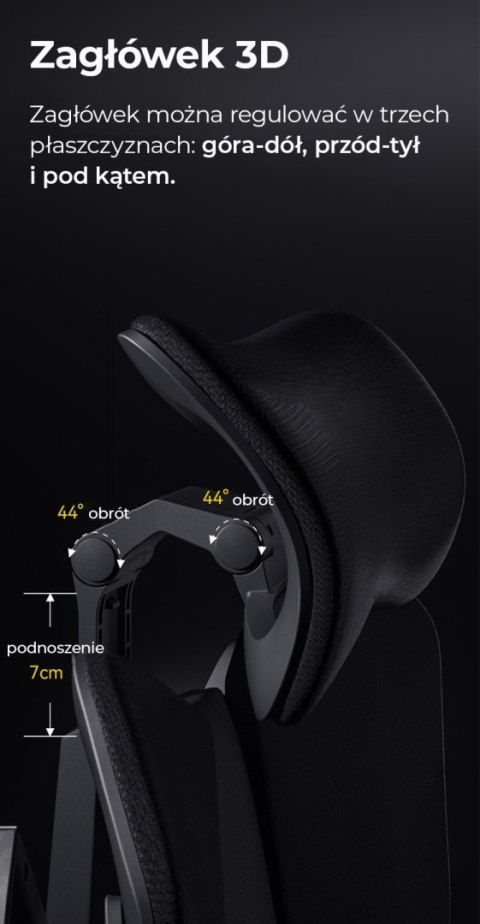 Fotel ergonomiczny gamingowy Angel Furia Grey