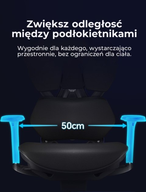 Fotel ergonomiczny gamingowy Angel Furia PRO z podnóżkiem