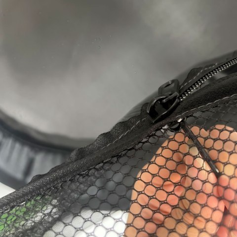 Trampolina ogrodowa dla dzieci siatka 140 cm zielona